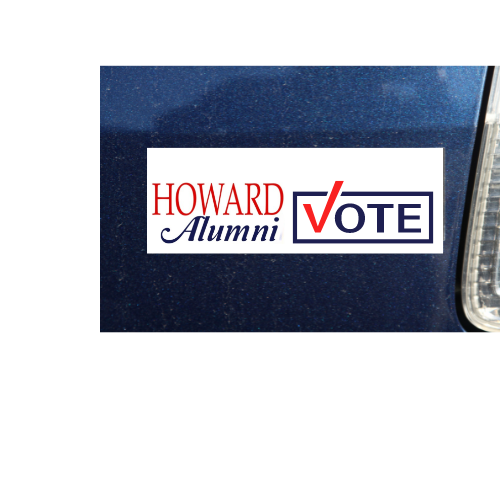 Howard Alumni Vote Bumper Sticker