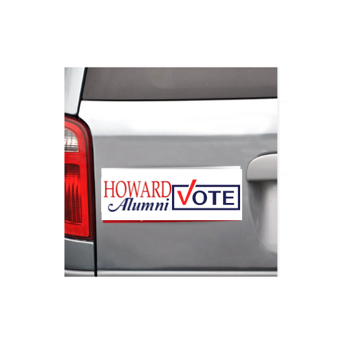 Howard Alumni Vote Bumper Sticker