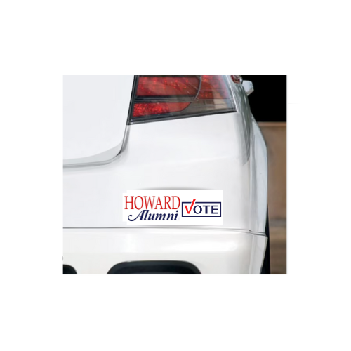 Howard Alumni Vote Bumper Sticker