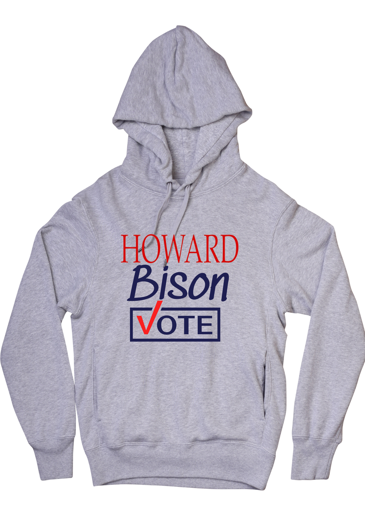 Howard Bison Vote Gray Hoodie