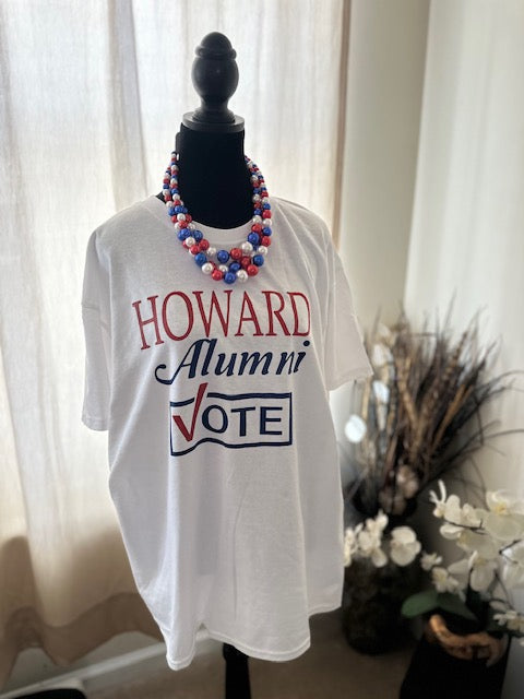 Howard Alumni Vote Bundle - Unisex Shirt, Button and bumper Sticker