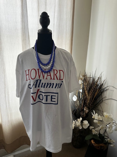 Howard Alumni Vote Bundle - Unisex Shirt, Button and bumper Sticker